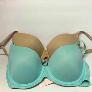 Victoria Secret PINK brand bra lot- Teal/N…